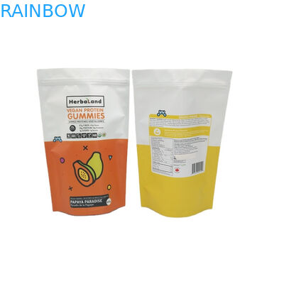 Malotes de plástico da erva daninha de CMYK Mylar que empacotam VMPET gomoso comestível
