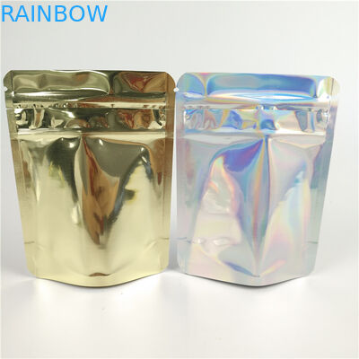 Saco Ziplock CMYK plástico da prova do cheiro do GV 200g com janela