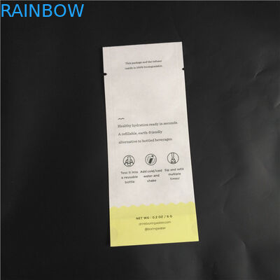 O empacotamento composto biodegradável da especiaria do pó do alimento do PLA do papel de embalagem do amigo de Eco ensaca três malotes laterais do selo