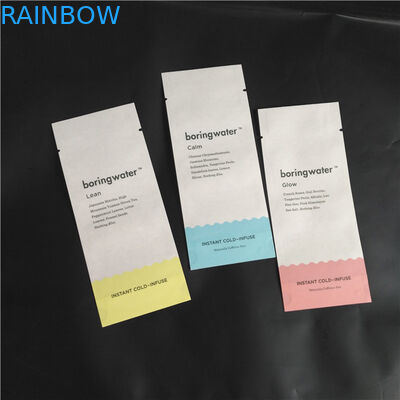O empacotamento composto biodegradável da especiaria do pó do alimento do PLA do papel de embalagem do amigo de Eco ensaca três malotes laterais do selo