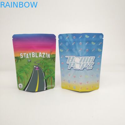 As cookies personalizadas do logotipo 3.5g 7g 14g 28g 1pound levantam-se sacos para cannabis Runtz de Kush Haze Herb CBD