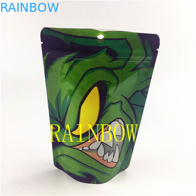 sacos comestíveis sem perigo para as crianças imprimindo digitais de mylar da folha de alumínio da soldadura térmica 7g de 200pcs MOQ com LOGOTIPO feito sob encomenda