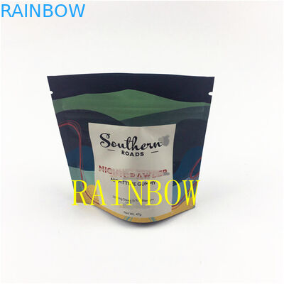 Edibles secados 28g impressos feitos sob encomenda da cookie da flor de 3.5g 7g que empacotam sacos do malote da semente de mylar da prova do cheiro