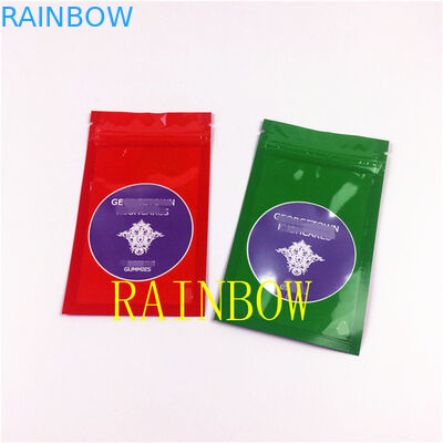 O aperto feito sob encomenda do LOGOTIPO selou sacos lisos da folha de mylar com a janela clara para os edibles do pó de Chia Seed Matcha que empacotam o malote