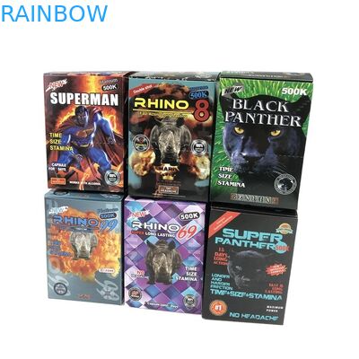 Cartão de papel da bolha do cartão 500k 3D da bolha do comprimido do sexo do GV do holograma com caixa de exposição