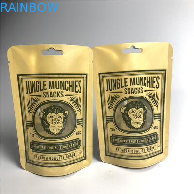 AL 0.7C Matt Snack Packaging Bags Stand do PA 1.5C acima de MPET