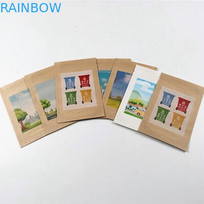 O PLA de empacotamento do saco do papel do fruto do GV MOPP 50mic do amido de milho alinhou