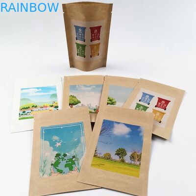 O PLA de empacotamento do saco do papel do fruto do GV MOPP 50mic do amido de milho alinhou