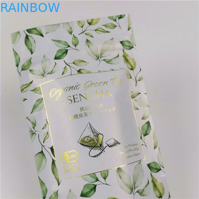 O malote 120mic MOPP do chá da folha de alumínio do ISO VMPET de CMYK levanta-se o saco do zíper