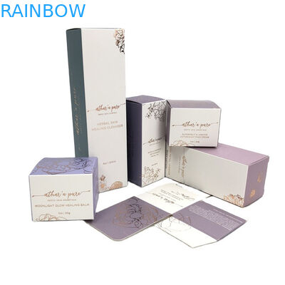 Cosméticos de papel do GV CMYK que empacotam o carimbo da folha das caixas 2oz 60ml 30ml