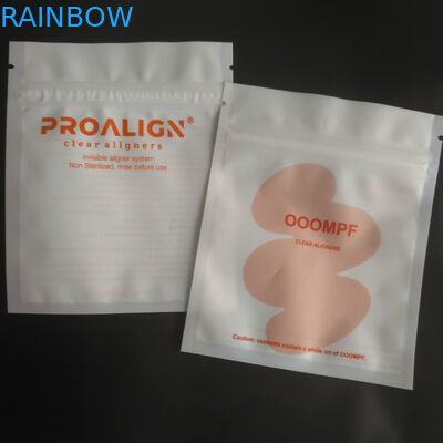 Fechamento plástico do fecho de correr do MOPP Vmpet que empacota o ISO de Matte Teeth Clear Aligners
