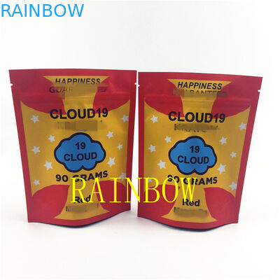 A cookie plástica de FDA 120mic Mylar Edibles ensaca o malote do zíper da folha da semente de VMPET