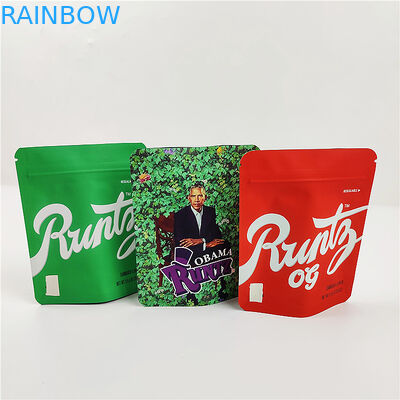 As cookies Mylar do Mopp 180mic 3.5g ensacam sacos do zíper da prova do cheiro do ANIMAL DE ESTIMAÇÃO do GV