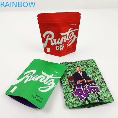 Malotes de empacotamento do saco 3.5g CBD Mylar da prova do cheiro da cookie do FSC BSCI CMYK