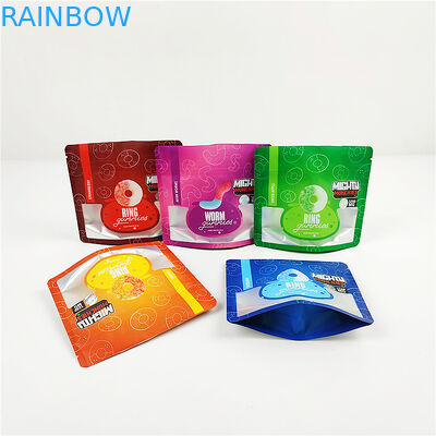 saco de empacotamento do resíduo metálico CBD Mylar do FSC do saco de 28g 80mic 1/4oz CMYK Mylar