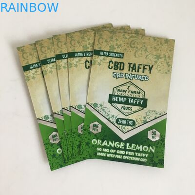 A prova Mylar do cheiro ensaca a flor que Ziplock do cannabis CBD plástico infundiu sacos de empacotamento de Gummies Mylar dos doces de 50mg 100mg