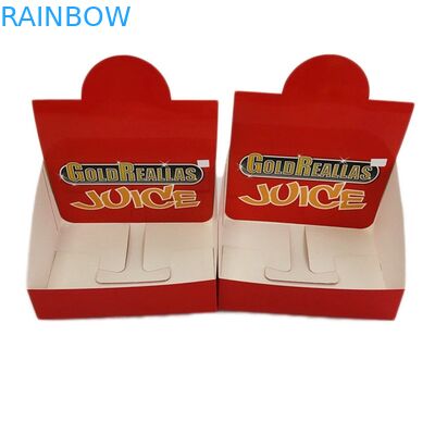 Barras feitas sob encomenda da proteína do chocolate das barras de energia da caixa de exposição de Logo Energy Drink Paper Counter que empacotam caixas