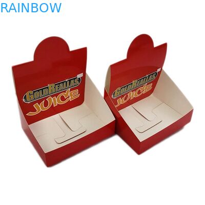 Barras feitas sob encomenda da proteína do chocolate das barras de energia da caixa de exposição de Logo Energy Drink Paper Counter que empacotam caixas