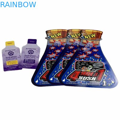 Digitas que imprimem o saquinho gomoso plástico pequeno da manteiga de amendoim do malote do petisco dos doces dos sacos de plano CBD da forma feita sob encomenda