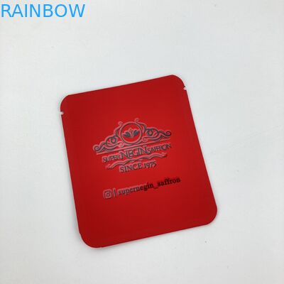 BAIXO MOQ 500pcs que mylar comestível ensaca o empacotamento impresso feito sob encomenda do saco da folha ensaca o alimento para o açafrão e o chá secos de açafrão
