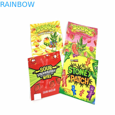 O malote Ziplock da prova do cheiro do Gravure do GV de CMYK levanta-se a criança 110mic resistente