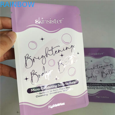 Saco cosmético laminado Resealable do zíper do GV MPET do saco do petisco do AL 0.7C 12C