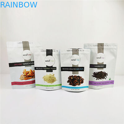 Saco de empacotamento de alumínio avaliado do saco VMPET THC CBD do Ziplock da folha de 200mic CMYK