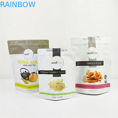 o Gravure Mylar do ISO do cereal dos malotes do empacotamento plástico de 100mic CMYK levanta-se o malote