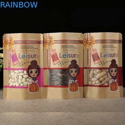 do papel Standup do alimento do café CMYK do saco do papel de embalagem de 100mic saco Ziplock