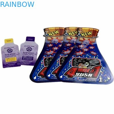 Saquinho de creme cosmético dado forma especial do champô do malote comestível feito sob encomenda do delta 8 dos blocos plásticos de toque macio de Mylar da cópia