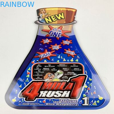 Saquinho de creme cosmético dado forma especial do champô do malote comestível feito sob encomenda do delta 8 dos blocos plásticos de toque macio de Mylar da cópia