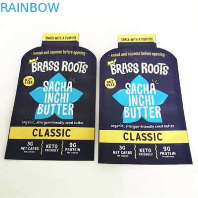 O malote feito sob encomenda dos doces do petisco do saco liso do alimento de Mylar do saquinho do óleo de coco da forma da cópia de Digitas para ervas daninhas floresce