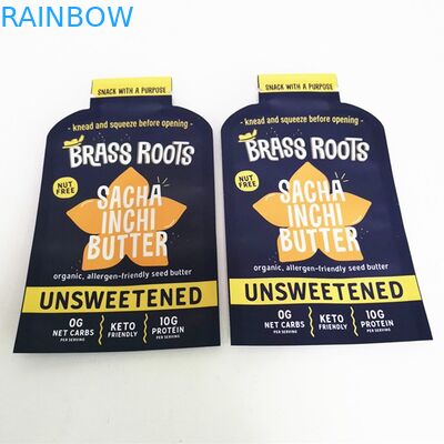 O malote feito sob encomenda dos doces do petisco do saco liso do alimento de Mylar do saquinho do óleo de coco da forma da cópia de Digitas para ervas daninhas floresce
