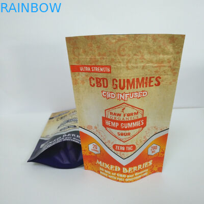 malote de empacotamento de Gummies dos doces do malote de 150mg THC CBD Sugar Doypack Candies Gummies Packaging
