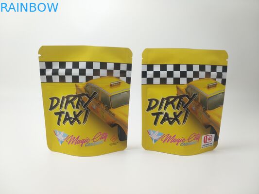 4X6 avança o Ziplock de Mylar ensaca ervas daninhas suíças alinhadas folha de THC CBD