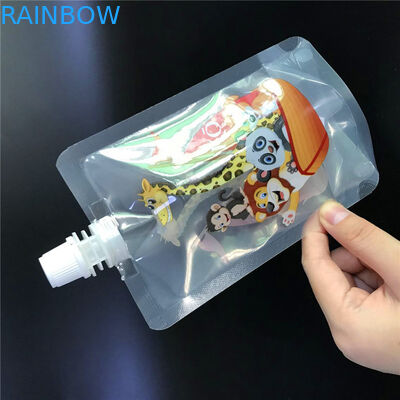 O malote líquido plástico mylar do bico da prova ensaca por atacado para pacotes de empacotamento do malote do alimento do chá do leite do comida para bebê do suco
