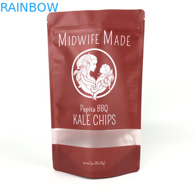 Saco de alumínio Matte Effect Plastic Laminated Stand do empacotamento de alimento acima dos malotes misturados do malote dos vegetarianos do chá para microplaquetas