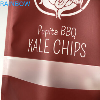 Saco de alumínio Matte Effect Plastic Laminated Stand do empacotamento de alimento acima dos malotes misturados do malote dos vegetarianos do chá para microplaquetas