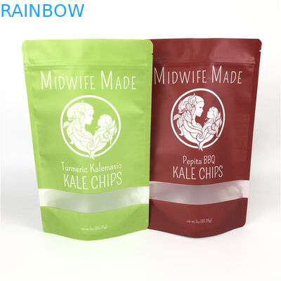 Vegetarianos misturados Chips Packaging Plastic Bag do fruto seco erval feito sob encomenda orgânico plástico Ziplock de Matcha do malote dos pacotes do bloco