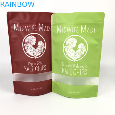 Vegetarianos misturados Chips Packaging Plastic Bag do fruto seco erval feito sob encomenda orgânico plástico Ziplock de Matcha do malote dos pacotes do bloco