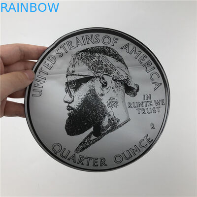 O toque que macio 3.5g plástico embala Mylar ensaca malotes irregulares cortados com círculo Ziplock dá forma a malotes das cookies 7g