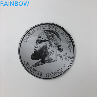 O toque que macio 3.5g plástico embala Mylar ensaca malotes irregulares cortados com círculo Ziplock dá forma a malotes das cookies 7g