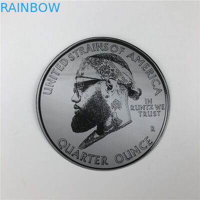 O toque que macio 3.5g plástico embala Mylar ensaca malotes irregulares cortados com círculo Ziplock dá forma a malotes das cookies 7g