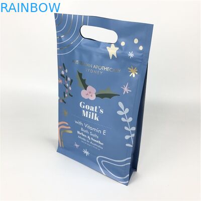 Os sacos inferiores lisos inferiores lisos do produto comestível do fechamento do fecho de correr com o punho para o corpo esfregam o empacotamento