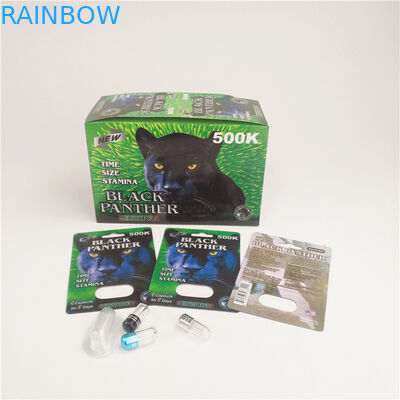 cartão Pantone CYMK CMRK da bolha do comprimido do realçador 90mic com caixa de exposição