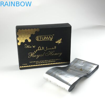 A saúde feita sob encomenda de Honey Packaging Bags 12g 15ml 20grams do cavalo do preto do saquinho do mel 10g do VIP suplementa o saquinho de empacotamento