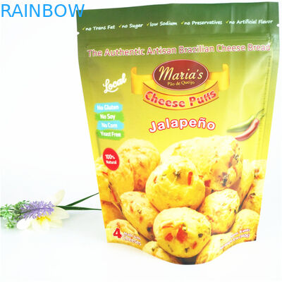 o zíper 110mic Resealable ensaca a pipoca plástica de CMYK levanta-se 1.2C MPET