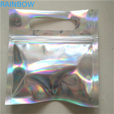 Dos doces de produto comestível levantar-se impressão holográfica gomosa dos malotes CYMK Digitas com furo