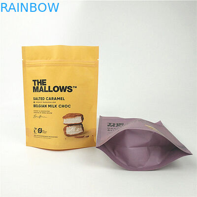 Os petiscos ordenham o PE laminado malote do ANIMAL DE ESTIMAÇÃO do MOPP do suporte do papel de embalagem de chocolate acima