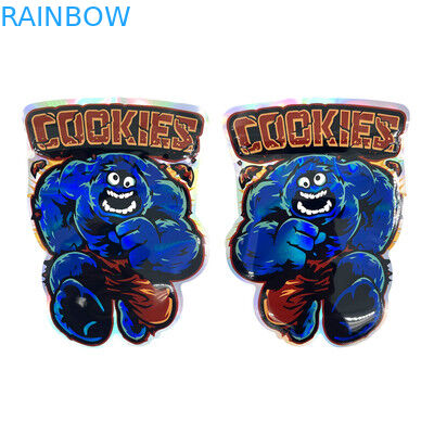 A folha Mini Pouches Die Cut Round de Mylar do toque macio deu forma com Ziplock